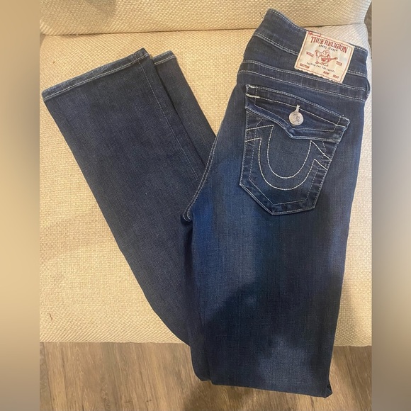 TRUE RELIGION Jeans Billie Mid Rise Straight - SZ 26 NWOT BRAND NEW - Picture 12 of 13